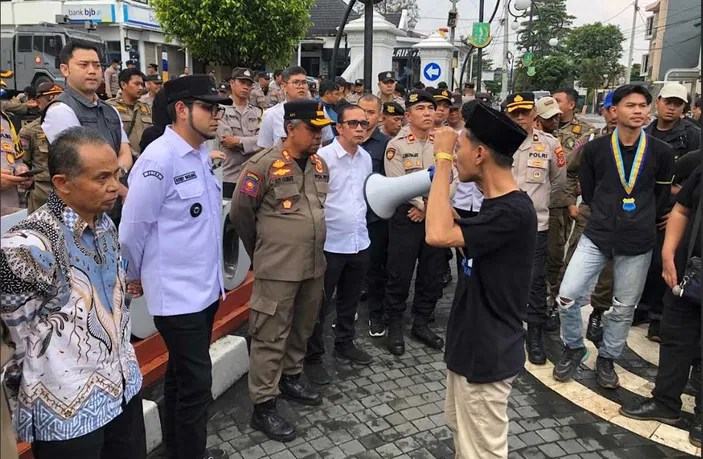 PMII Demo di KCD Wilayah XIII: Pendidikan Ciamis Disebut Terabaikan