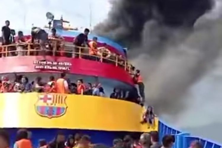 Kapten KM Barcelona VA Jadi Tersangka Tragedi Kebakaran Kapal di Talise, Tiga Orang Tewas
